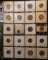 Twenty-pocket Plastic Page containing (20) different Iowa Tokens.