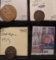 1921 Great Britain Large Penny, AU; 1881 H & 1913 Great Britain Farthings, both Choice Brown Uncircu