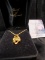 Ronte of Hollywood Gold toned Nugget on Necklace in original box.