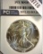 1987 American Eagle One Ounce .999 Fine Silver Dollar slabbed PCI MS70
