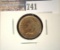 1863 Indian Head Cent, AU.