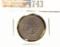 1870  Indian Head Cent, Snow -7 Pickax error variety - RARE, VG.