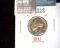 1954-S Jefferson Nickel with laminated obverse minting error. Gem BU.
