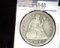 1872 Silver U.S.Seated Liberty Dollar, VG.