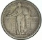 1917 Type One Standing Liberty Quarter. VF.