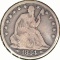 1854 O U.S. Seated Liberty Half Dollar, G-VG.