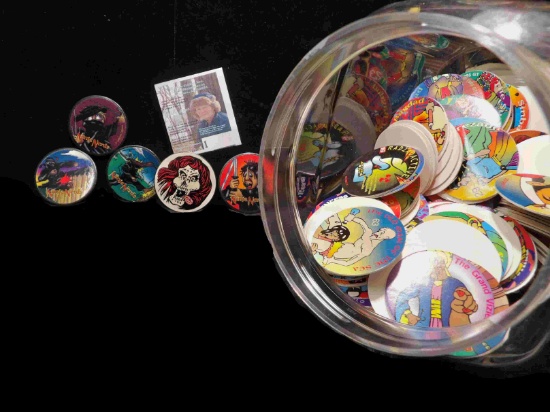 Pog & Slammer Game similar to the old Marbles game, these were popular in the 1990s and are used in