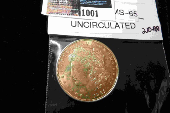 1921 P U.S. Morgan Silver Dollar, Brilliant Uncirculated.