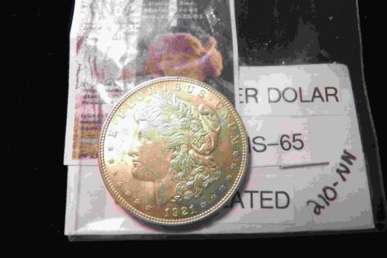 1921 P U.S. Morgan Silver Dollar, Uncirculated.
