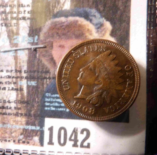 1908 Indian Head Cent, Brown Uncirculated.