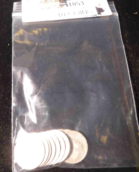 (10) Silver Mercury Dimes dating 1916-23.