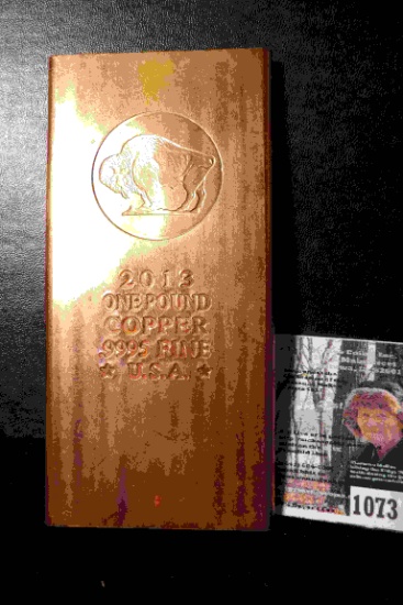 2013 One Pound Copper .9995 Fine U.S.A.