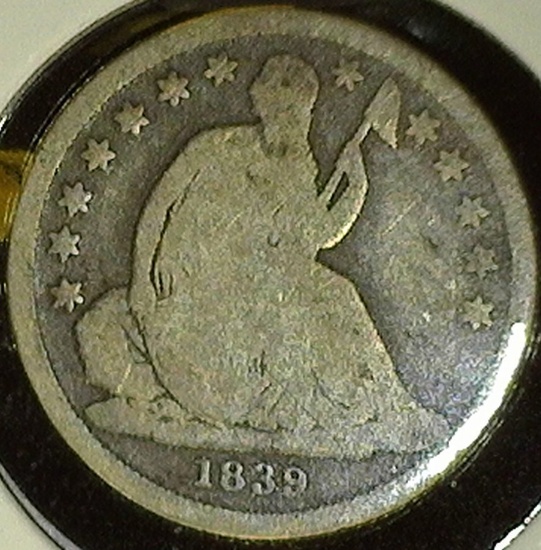 1839 O U.S. Seated Liberty Dime, G/AG.
