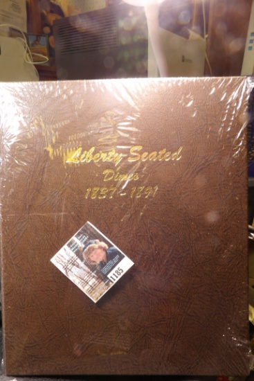Dansco World Coin Library album for Liberty Seated Dimes 1837-1891. No coins. Excellent condition.