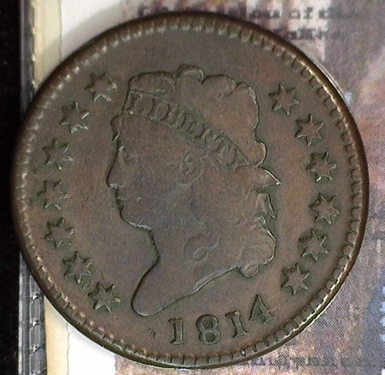 1814 U.S. Large Cent, Good-Very Good.