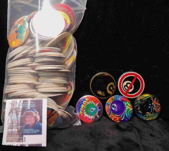 Pog & Slammer Game similar to the old Marbles game, these were popular in the 1990s and are used in
