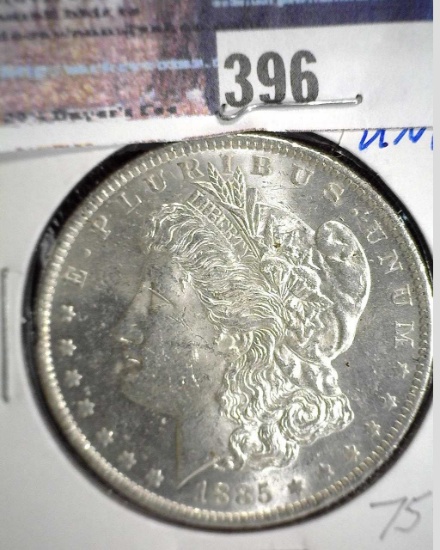 1885 O U.S. Morgan Silver Dollar. Brilliant Uncirculated.