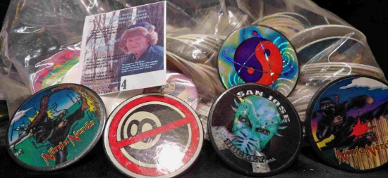 Pog & Slammer Game similar to the old Marbles game, these were popular in the 1990s and are used in