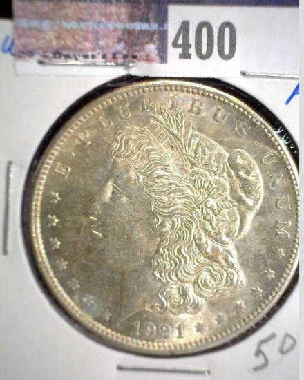 1921 P U.S. Morgan Silver Dollar, High grade.