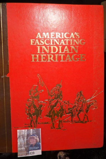 Hardbound book "Reader's Digest America's Fascinating Indian Heritage", c.1978, 416 pages.