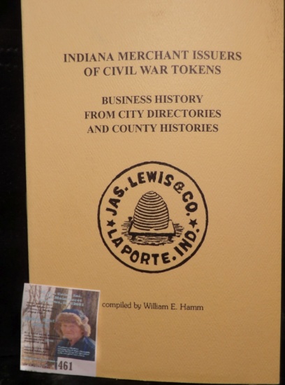 Book "Indiana Merchant Issuers of Civil War Tokens Business History from City Directories and County
