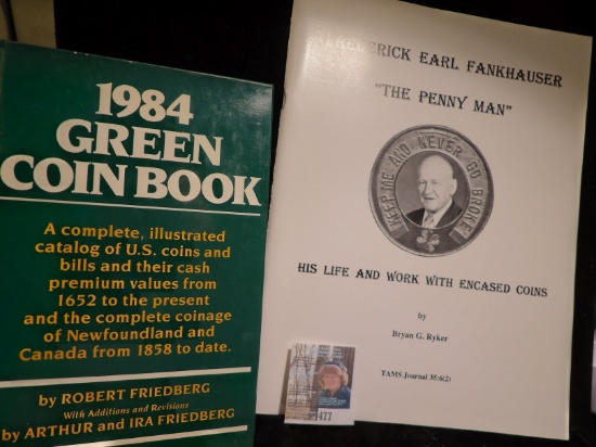 Hardbond "1984 Green Coin Book", by Robert Friedberg with additions and Revisions by Arthur and Ira