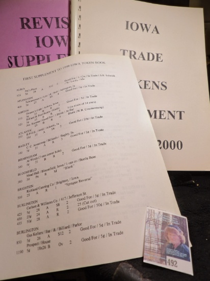 (3) different Supplements for the Iowa Trade Token Book.