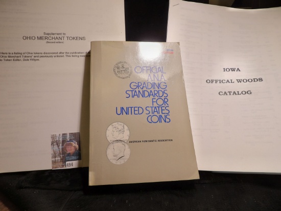 Supplement to Ohio Merchant Tokens (Second Edition); "Iowa Official Woods Catalog"; & Third Edition