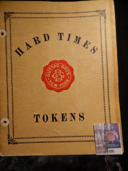 Guttag Bros. New York "Hard Times Token" with a booklet glued to the inside title page "Price Catalo