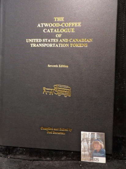 Hard bound "The Atwood-Coffee Catalogue of United States and Canadian Transportation Tokens", Sevent
