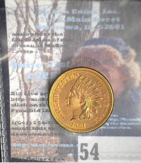 1861 Indian Head Cent, Unc.