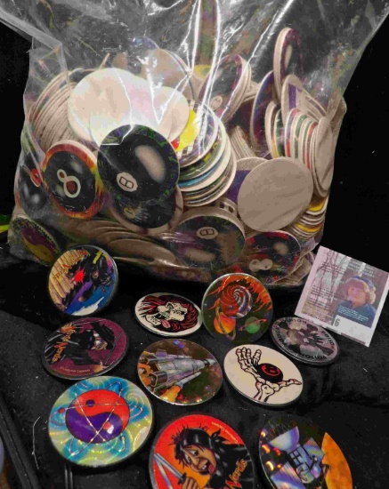 Pog & Slammer Game similar to the old Marbles game, these were popular in the 1990s and are used in