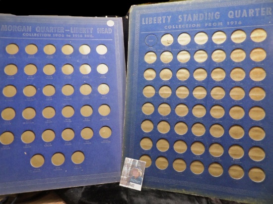 Pair of 1938 Whitman Publishing Co. Coin Boards for "Morgan Quarter-Liberty Head Collection 1906-191