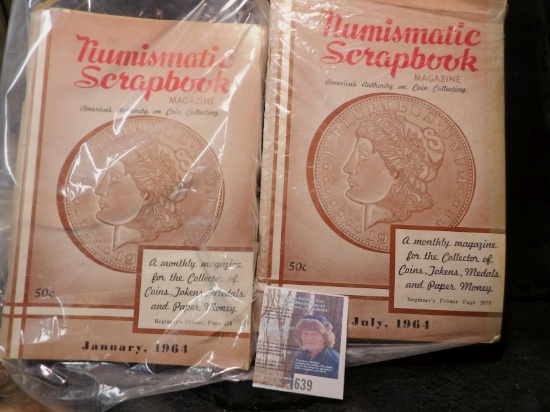 A complete 1964 Set of "Numismatic Scrapbook" Magazines.