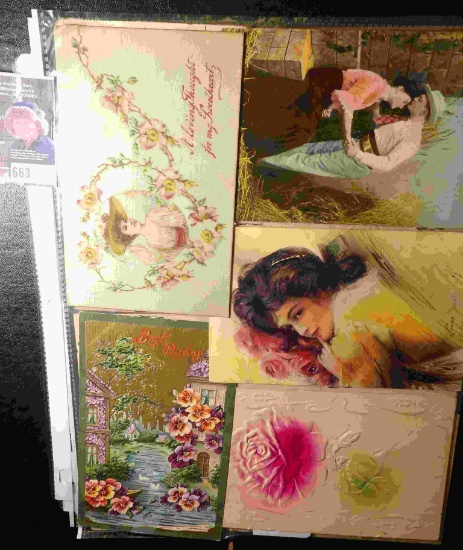 (15) Post Cards with Stamps over 100 years old.