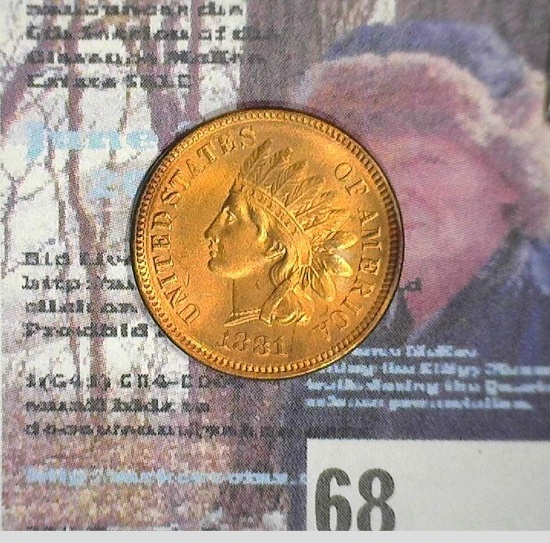1881  Indian Head Cent, UNC.