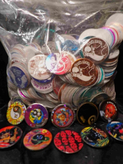 Pog & Slammer Game similar to the old Marbles game, these were popular in the 1990s and are used in