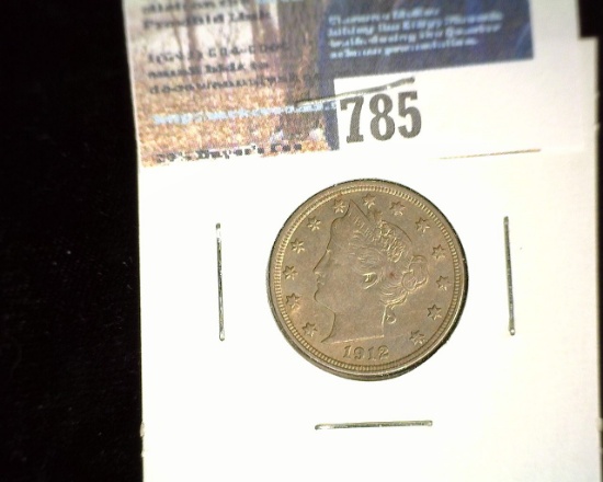 1912 Liberty Head Nickel, EF.