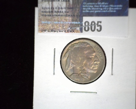 1928-D Buffalo Nickel, EF.