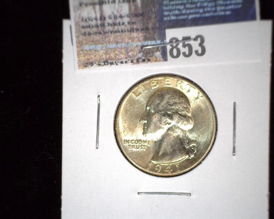 1941 P Washington Quarter, UNC.