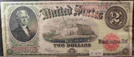 1917 $2 LEGAL TENDER.  Speelman & White, F#60, VF.