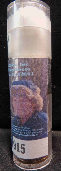 (25) 1947 S Lincoln Cents in a plastic tube. BU from an original roll.