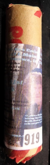 1923 P Solid-date Circulated wheat cent roll.