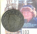 1831 Large Letters U.S. Large Cent, Good.