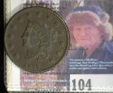 1833 U.S. Large Cent, Fine.