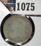 1820 Small O variety U.S. Capped Bust Dime, VG.