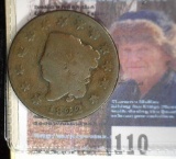 1822 U.S. Large Cent, Good.