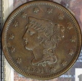 1841 U.S. Large Cent, VF with small edge bump.