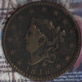 1816 U.S. Large Cent, Fine.