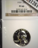 1959 P Washington Quarter, NGC slabbed PF66.